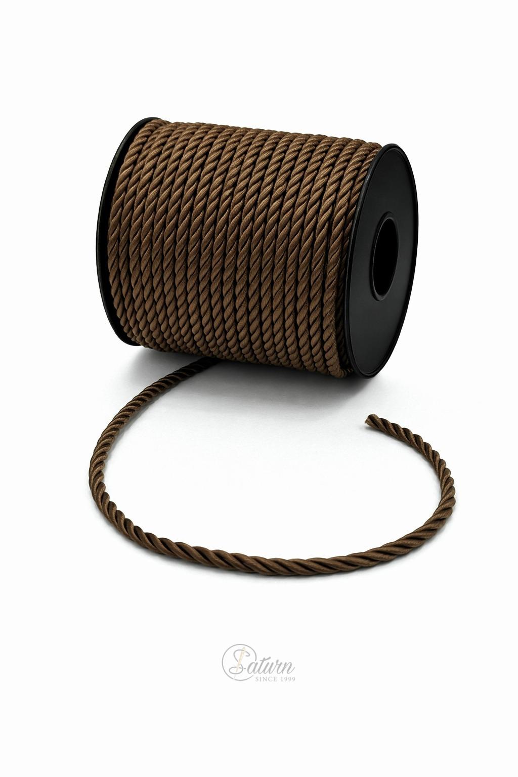 Snur Rasucit din Poliester 4 mm – Rola 25 m – Accesoriu Decorativ Textil