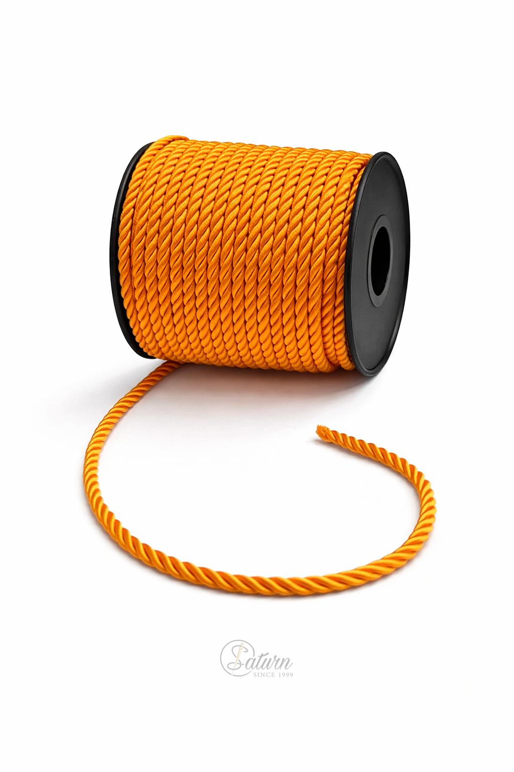 Snur Rasucit din Poliester 4 mm – Rola 25 m – Accesoriu Decorativ Textil 