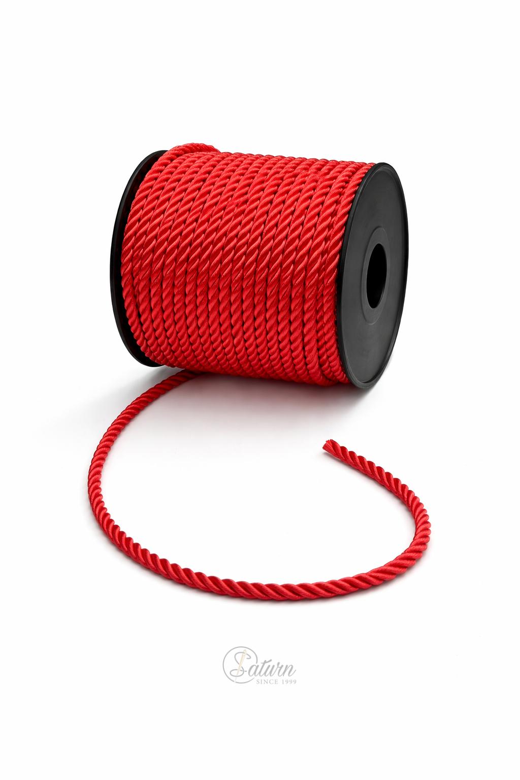 Snur Rasucit din Poliester 4 mm – Rola 25 m – Accesoriu Decorativ Textil