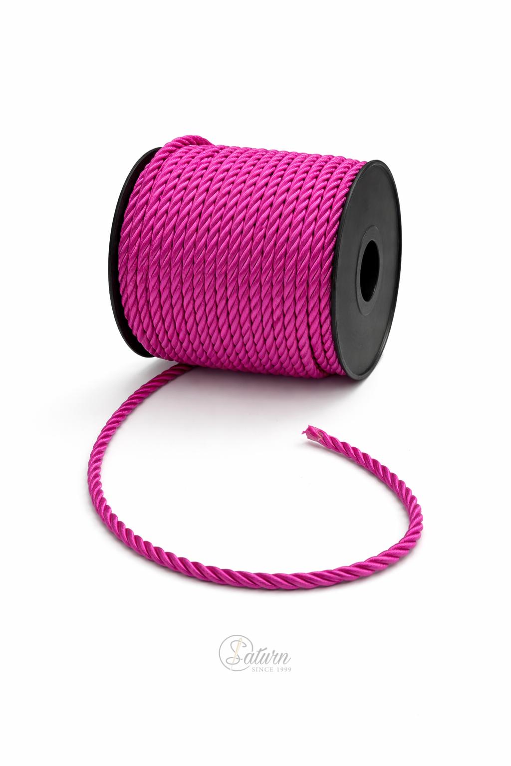 Snur Rasucit din Poliester 4 mm – Rola 25 m – Accesoriu Decorativ Textil