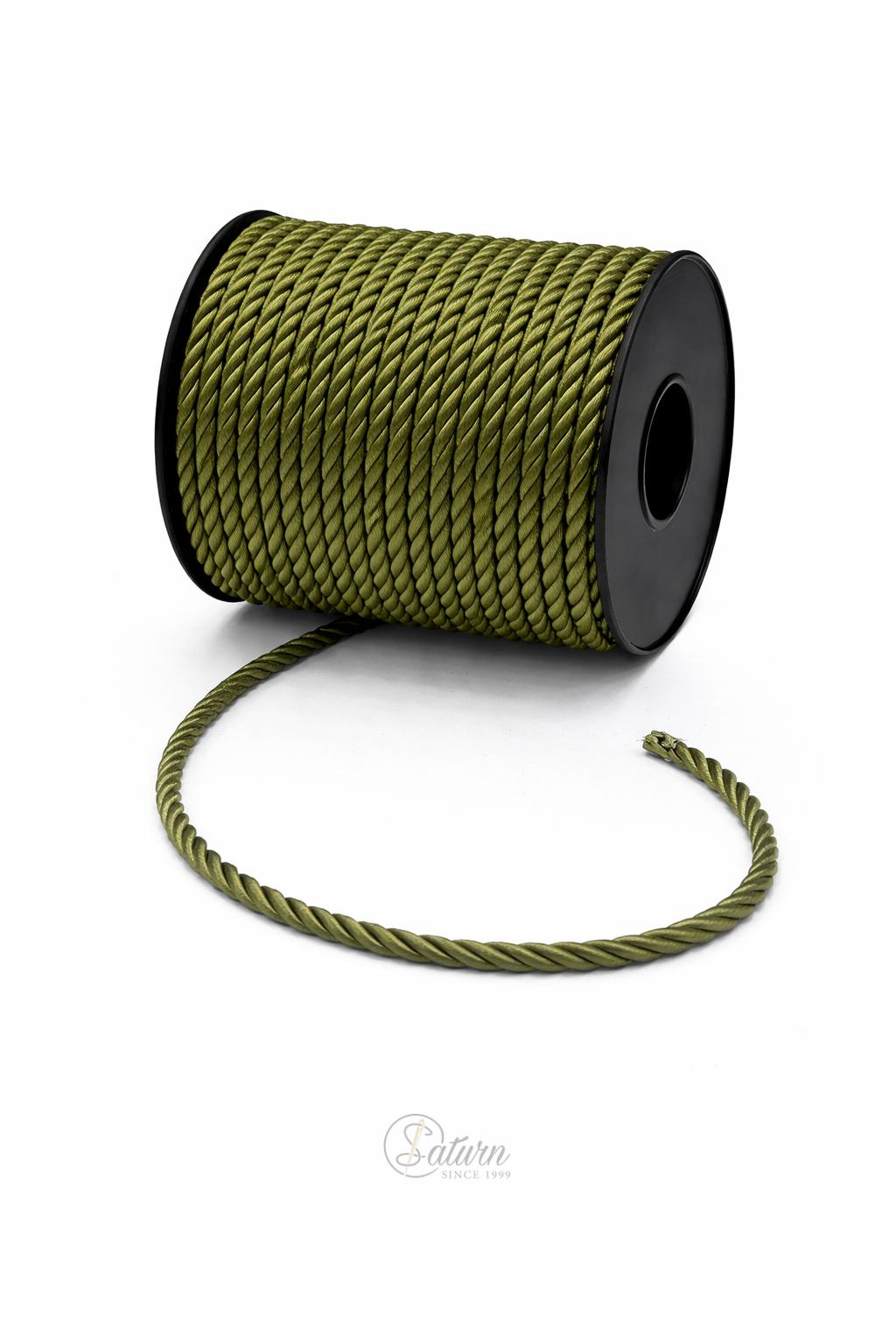 Snur Rasucit din Poliester 4 mm – Rola 25 m – Accesoriu Decorativ Textil 
