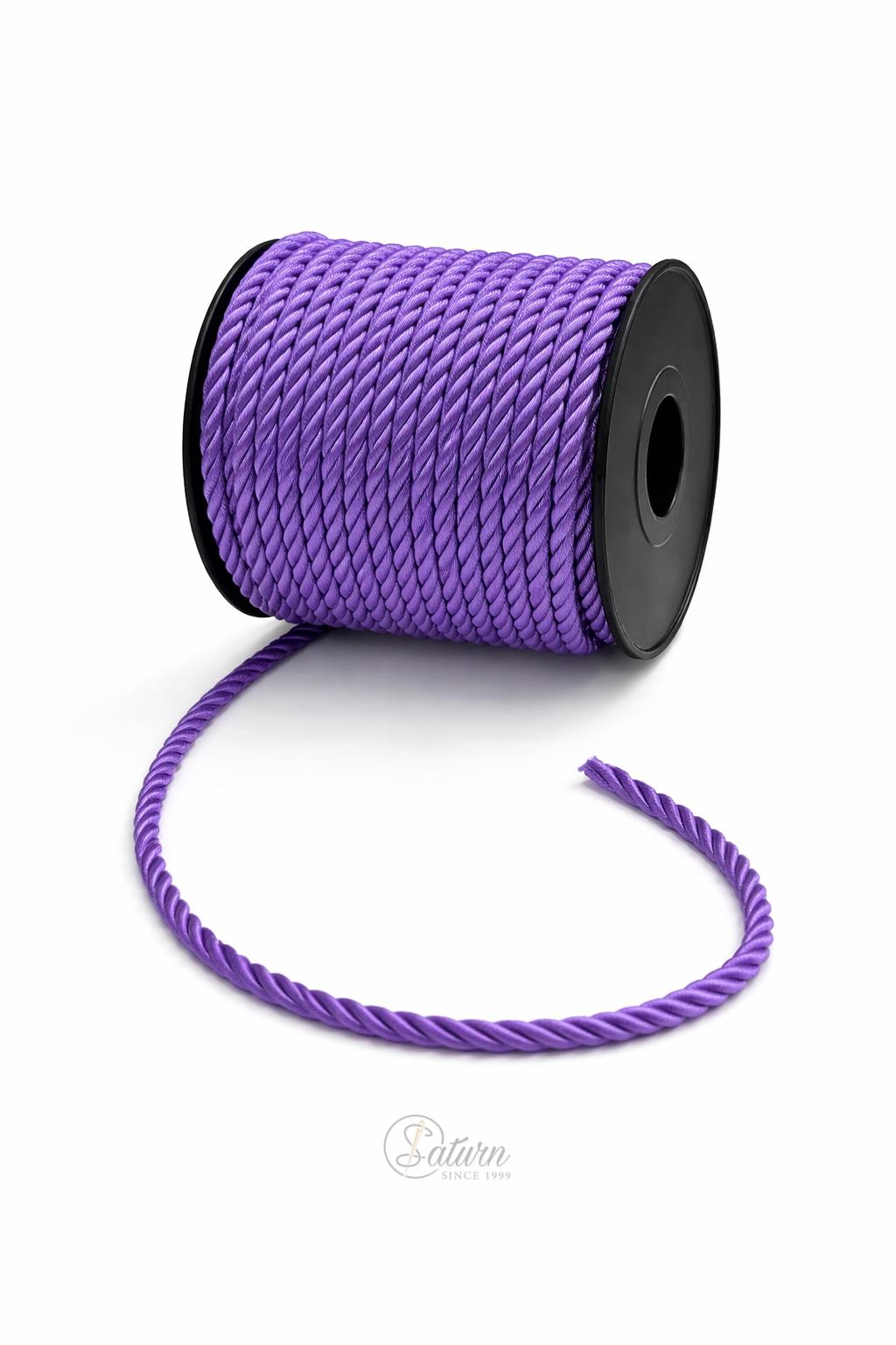Snur Rasucit din Poliester 4 mm – Rola 25 m – Accesoriu Decorativ Textil 