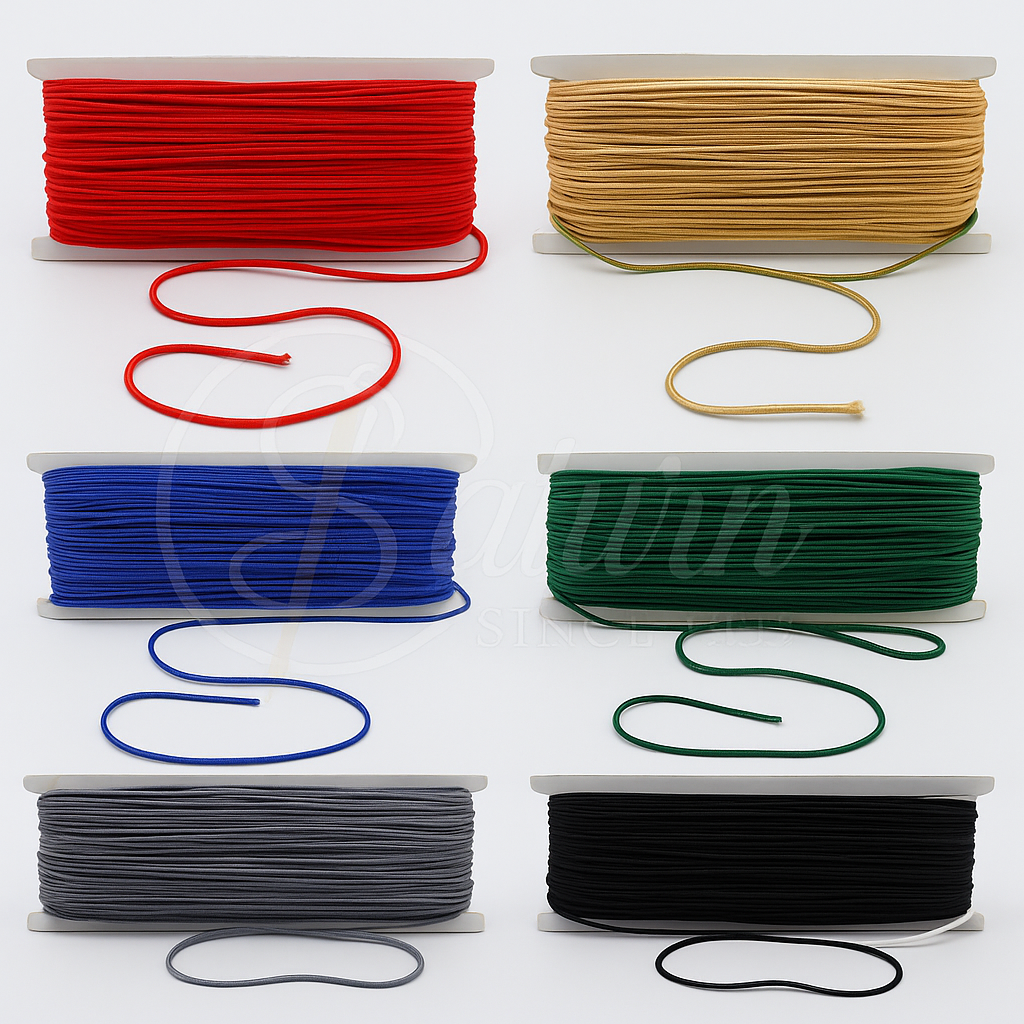 Snur suitas colorat 3 mm pentru bijuterii, handmade si decoratiuni – 30 m mercerie saturn  