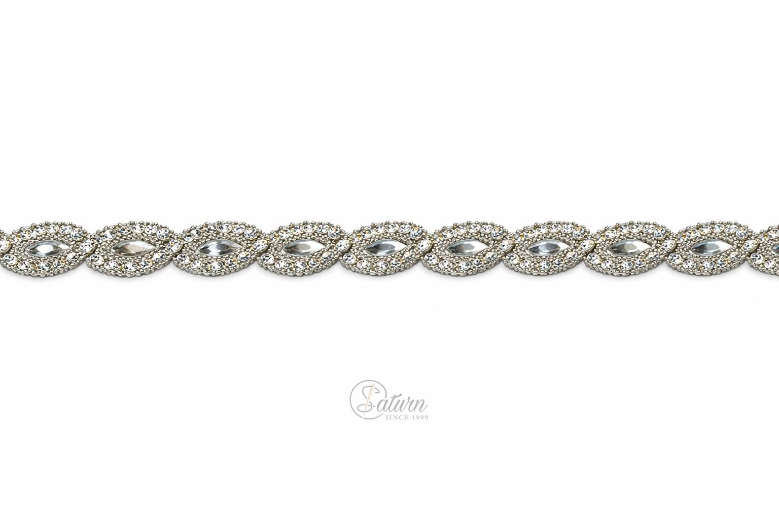 Strasuri decorative la metru 1 cm – banda eleganta cu cristale pentru aplicatii premium