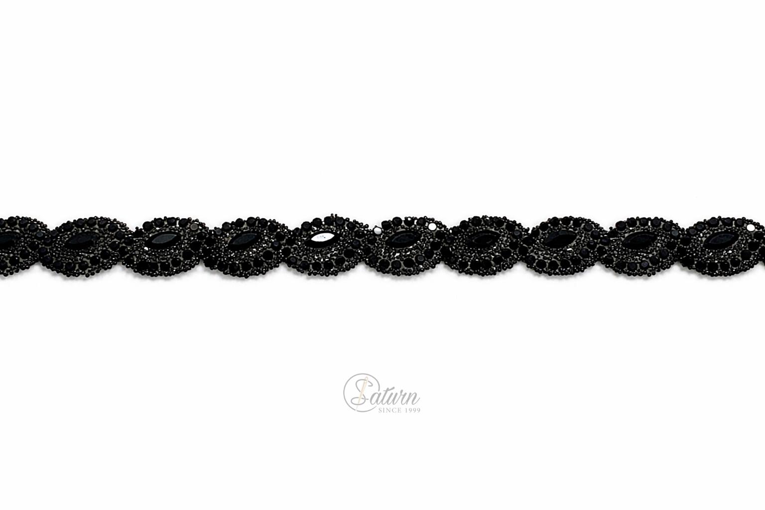 Strasuri decorative la metru 1 cm – banda eleganta cu cristale pentru aplicatii premium