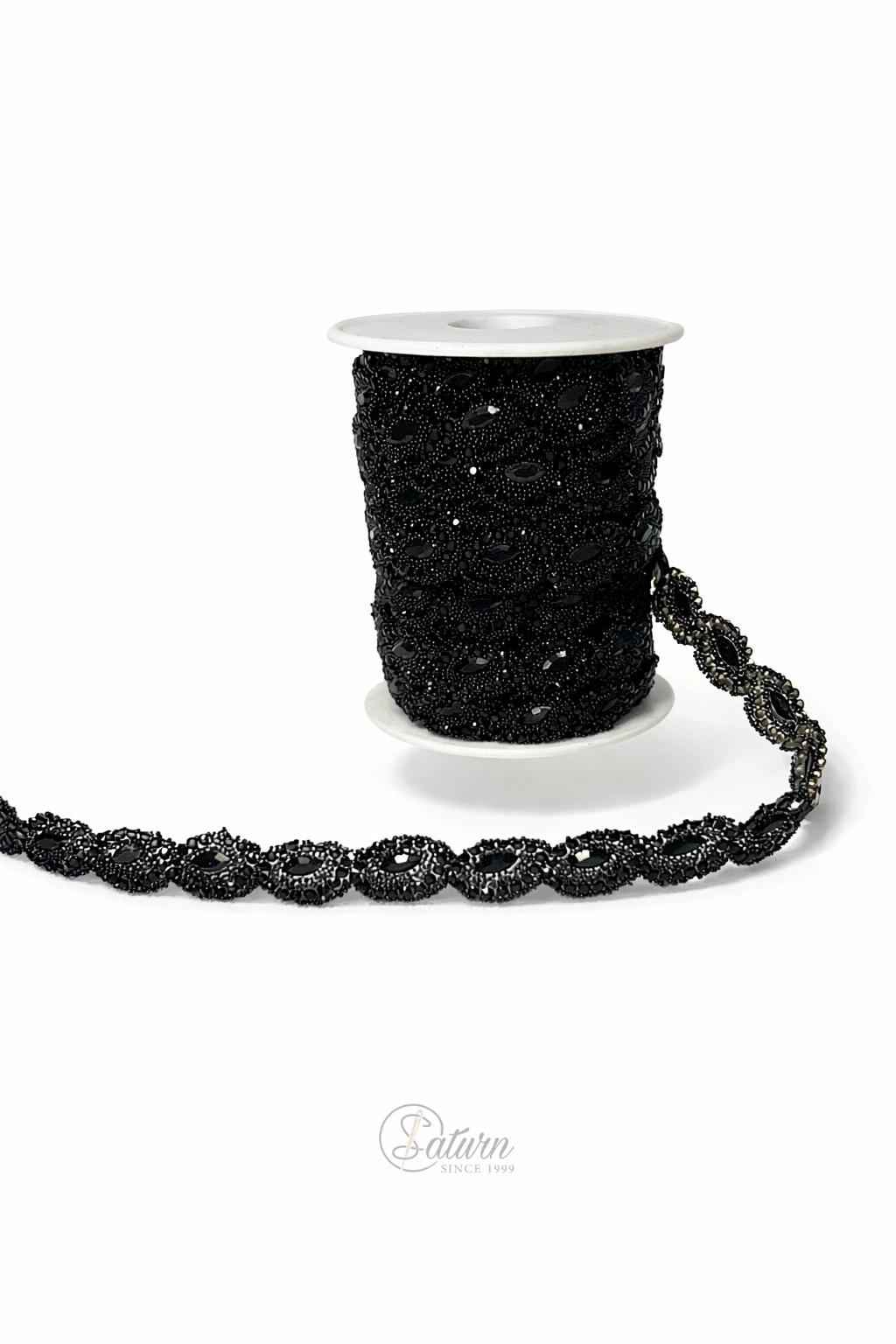 Strasuri decorative la metru 1 cm – banda eleganta cu cristale pentru aplicatii premium