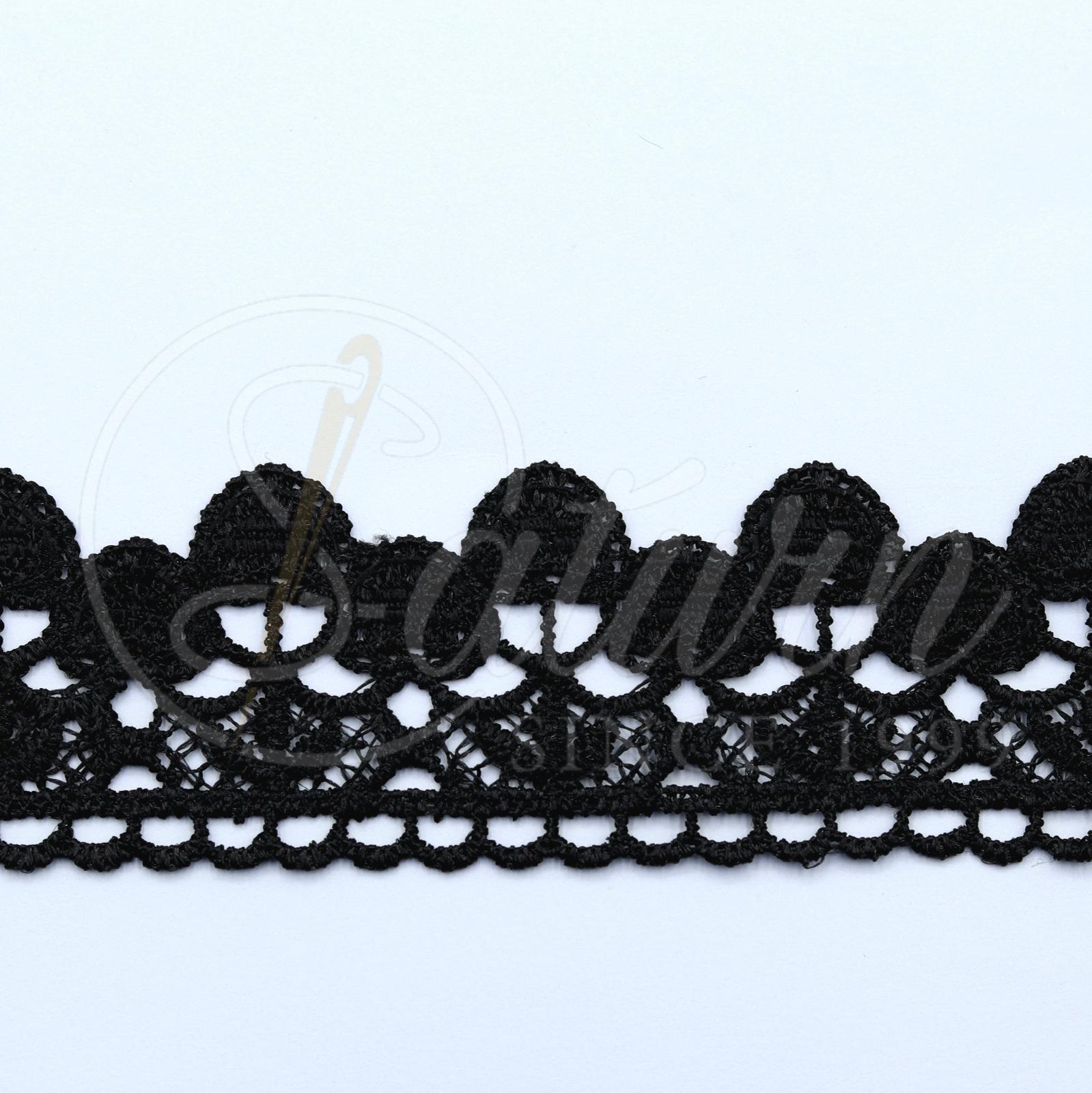 DANTELA GABIR DIN POLIESTER 4CM #4478-12-(10 YARDS/CARD 9,10 METRI)