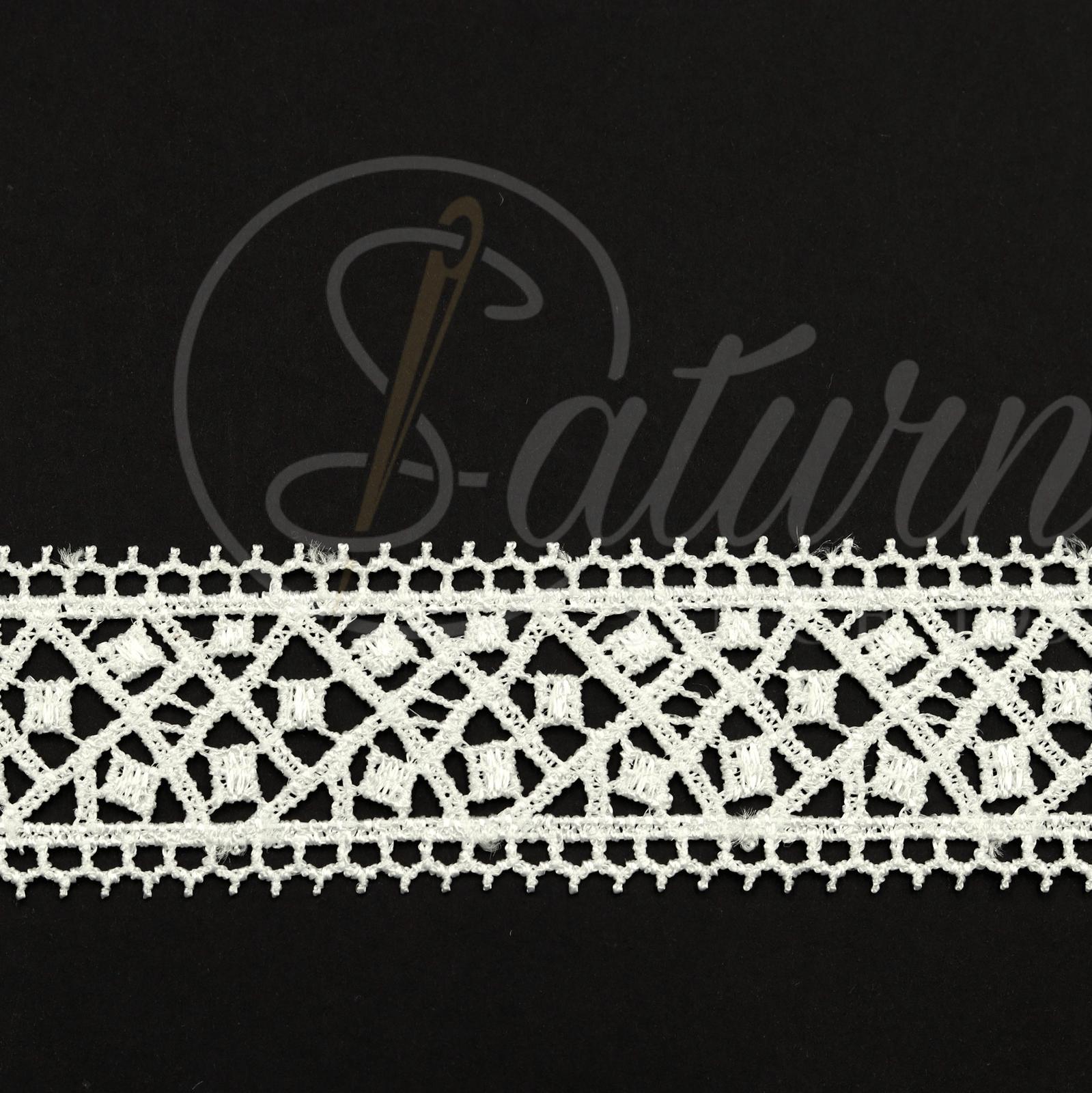 DANTELA GABIR DIN POLIESTER 4CM #4478-8-(10 YARDS/CARD 9,10 METRI)