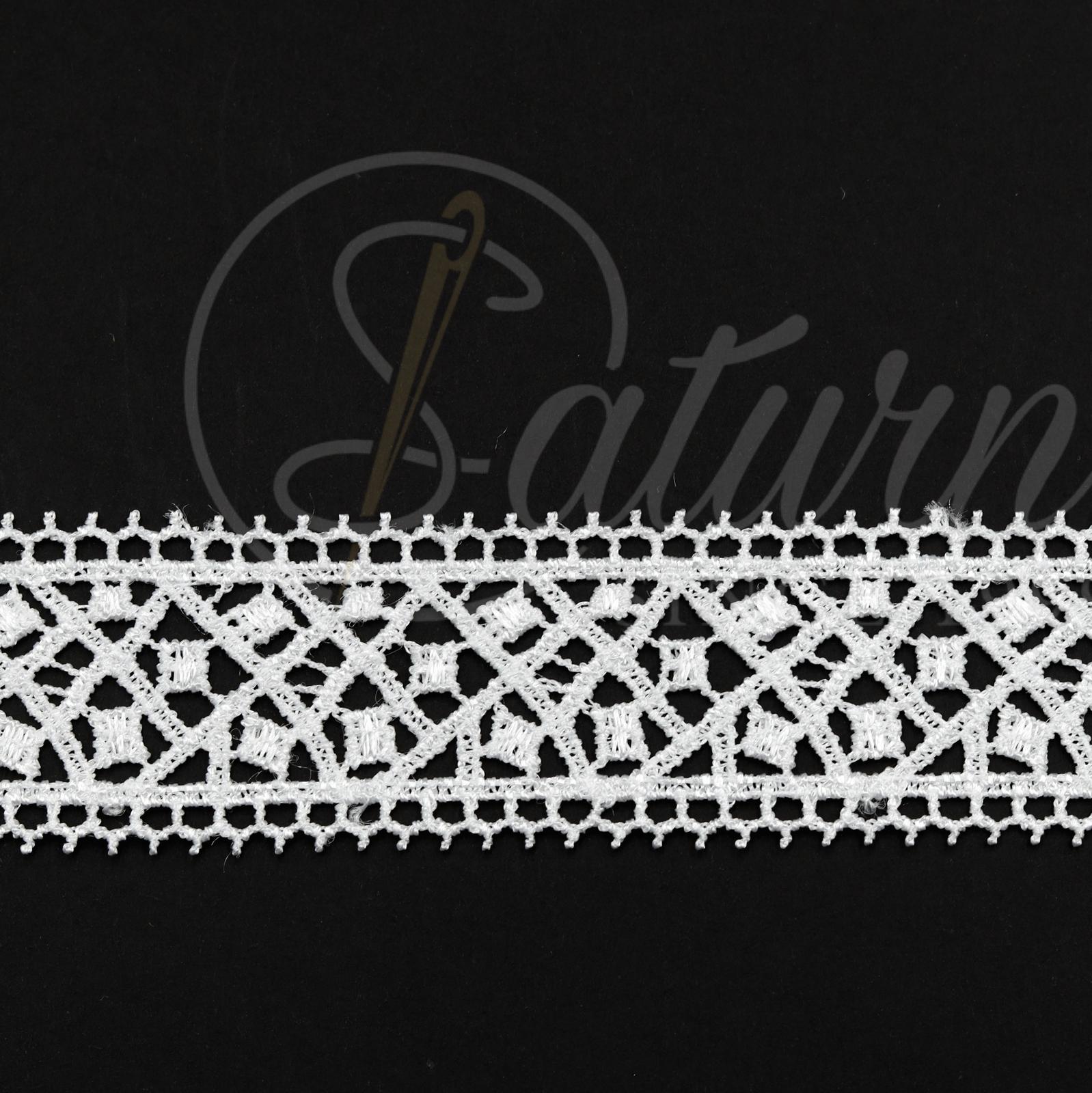 DANTELA GABIR DIN POLIESTER 4CM #4478-8-(10 YARDS/CARD 9,10 METRI)