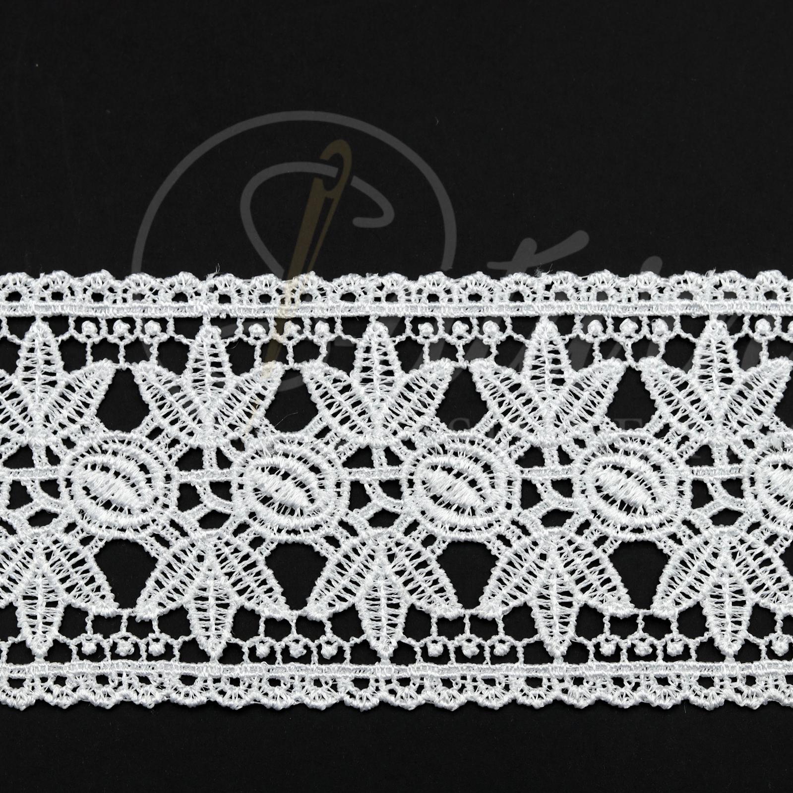 DANTELA GABIR DIN POLIESTER 7CM #4478-39- (10 YARDS/CARD 9,10 METRI)