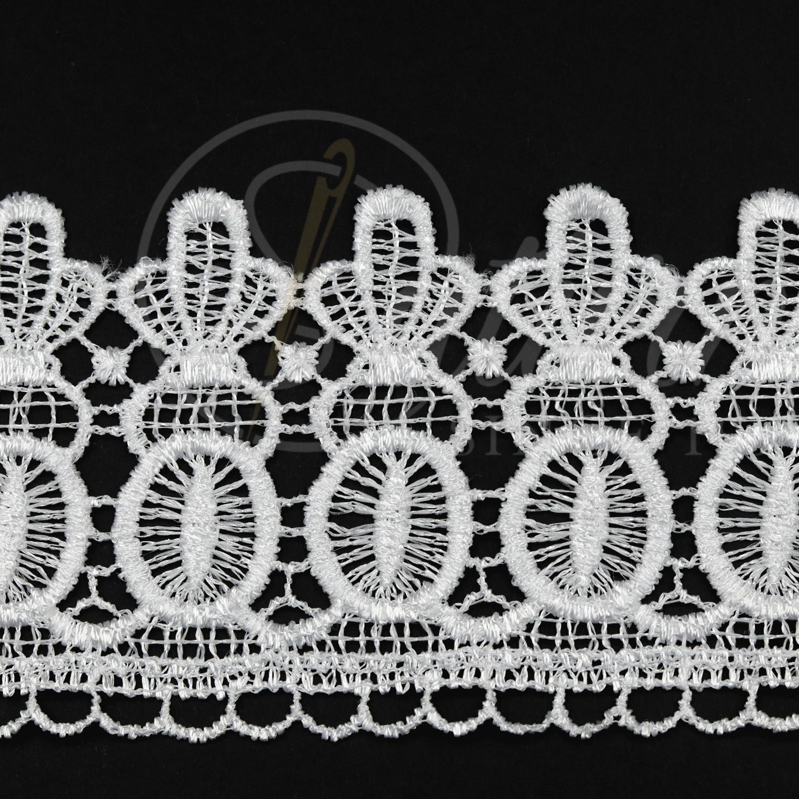 DANTELA GABIR DIN POLIESTER 8CM #4478-6- (10 YARDS/CARD 9,10 METRI)