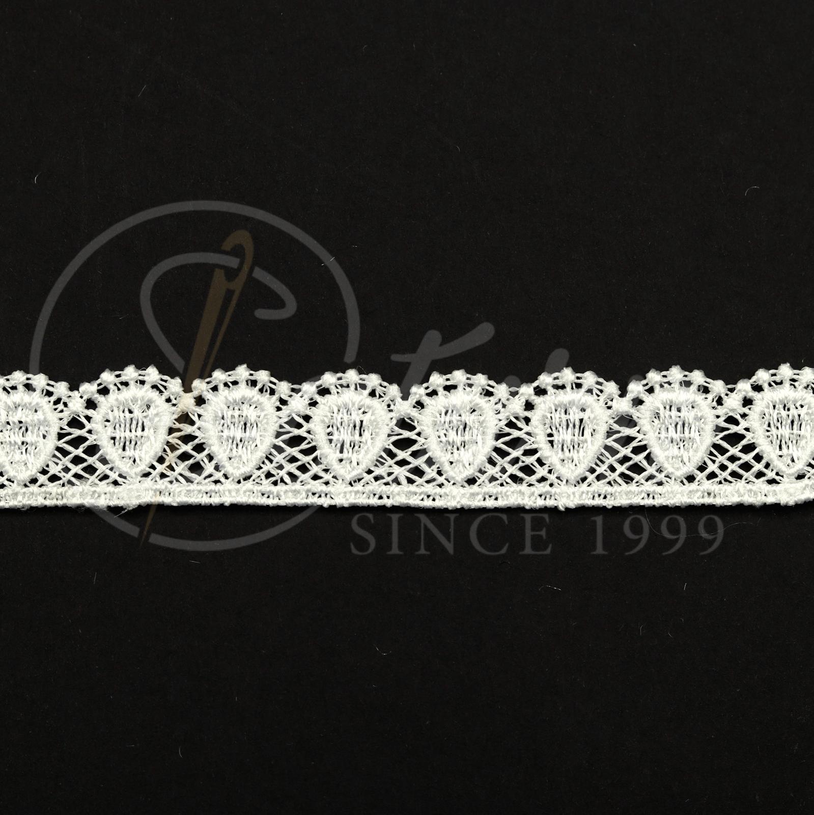 DANTELA GABIR DIN POLIESTER 1,7CM #4478-1-(10 YARDS/CARD 9,10 METRI)