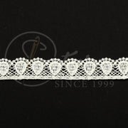 DANTELA GABIR DIN POLIESTER 1,7CM #4478-1-(10 YARDS/CARD 9,10 METRI)