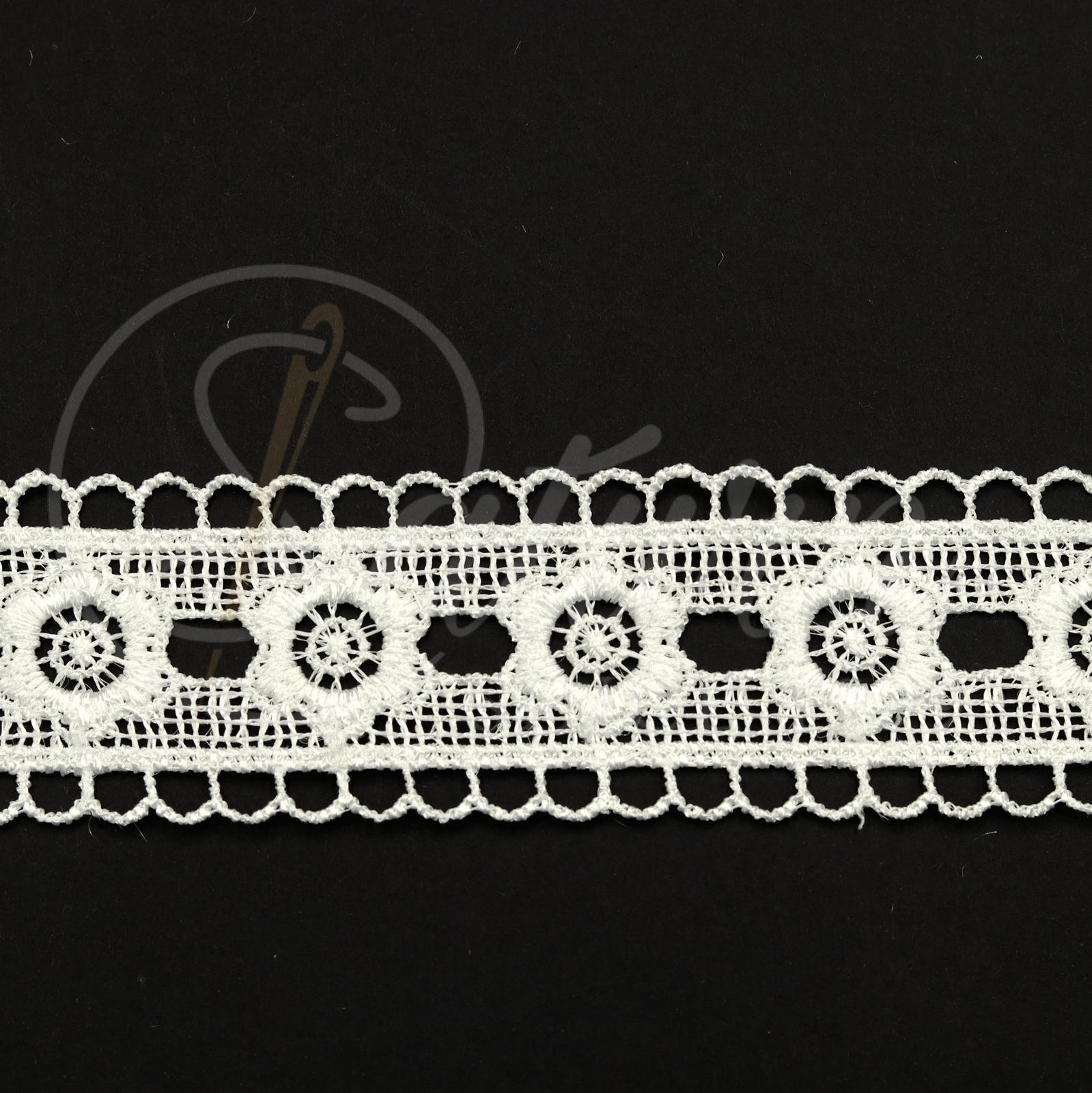 DANTELA GABIR DIN POLIESTER 2,5CM #4478-22-(10 YARDS/CARD 9,10 METRI)
