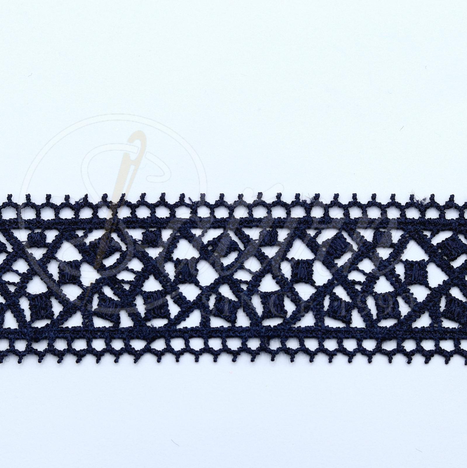 DANTELA GABIR DIN POLIESTER 4CM #4478-8-(10 YARDS/CARD 9,10 METRI)
