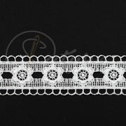 DANTELA GABIR DIN POLIESTER 2,5CM #4478-22-(10 YARDS/CARD 9,10 METRI)