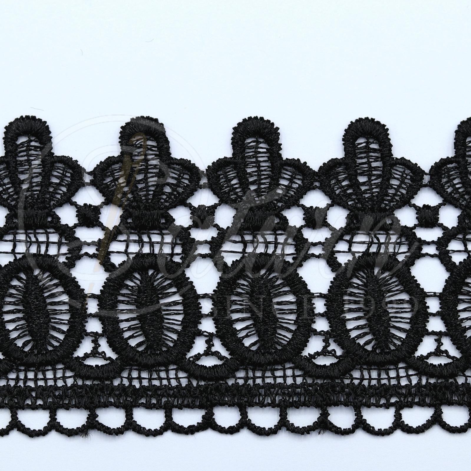 DANTELA GABIR DIN POLIESTER 8CM #4478-6- (10 YARDS/CARD 9,10 METRI)