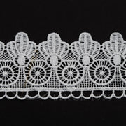 DANTELA GABIR DIN POLIESTER -4478-35-5.5CM Alb (10 YARDS/CARD 9,10 METRI)