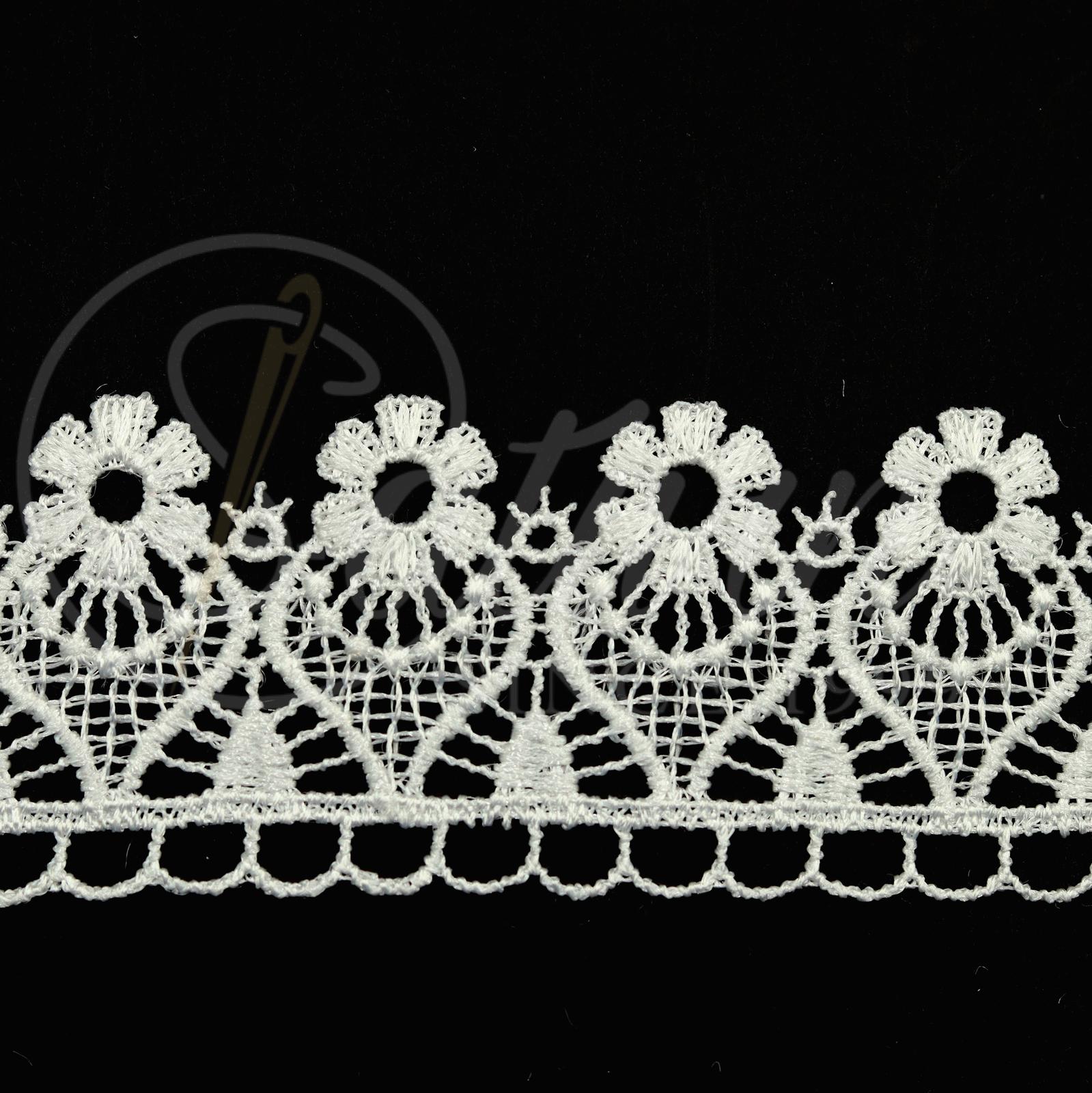 DANTELA GABIR DIN POLIESTER -4478-15- 4.5CM  (10 YARDS/CARD 9,10 METRI)