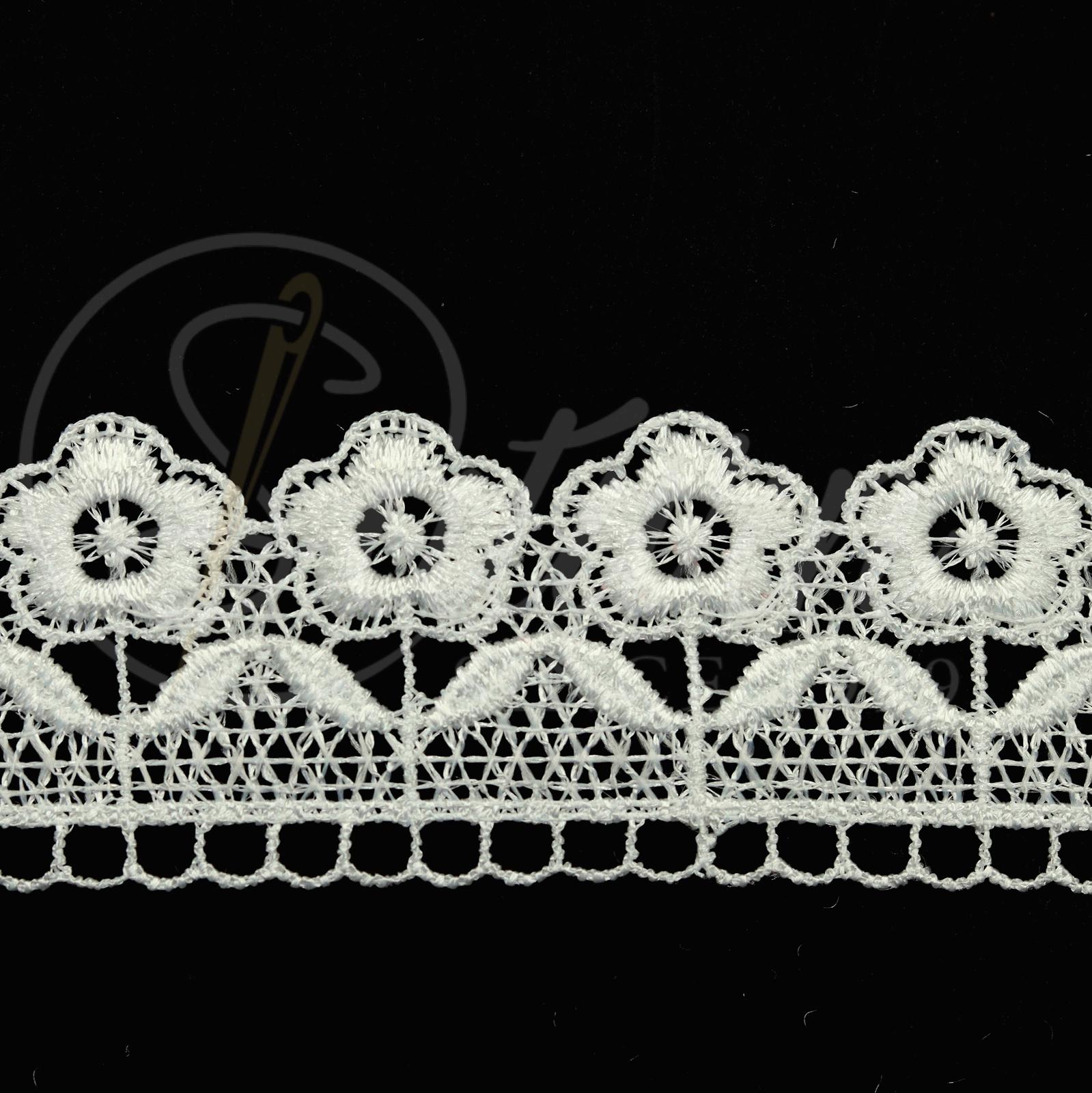 DANTELA GABIR DIN POLIESTER -4478-16- 4.5CM  (10 YARDS/CARD 9,10 METRI)