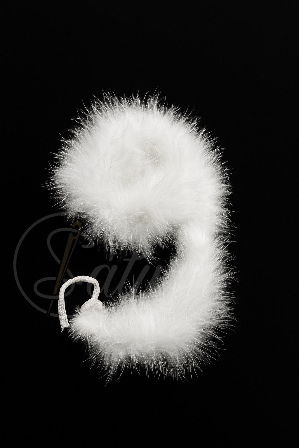 Sal puf coada de pisica-30gr,2metri fluffy,blana naturala,pentru costume si cosplay