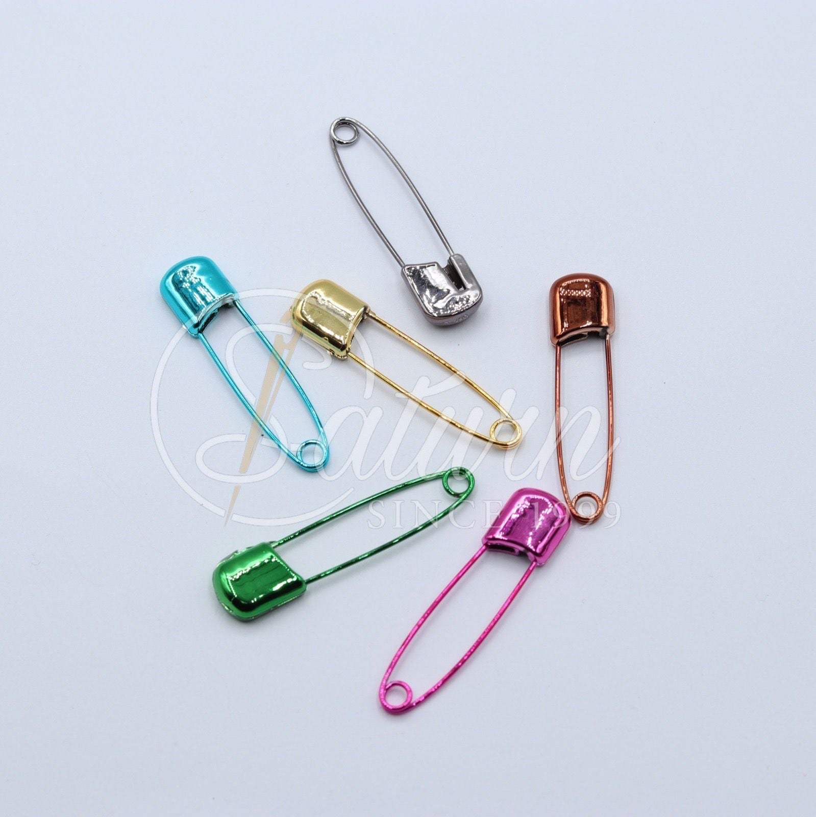 Ace siguranta metalice mari 5,5cm – 100 buc cutia, culori mixte