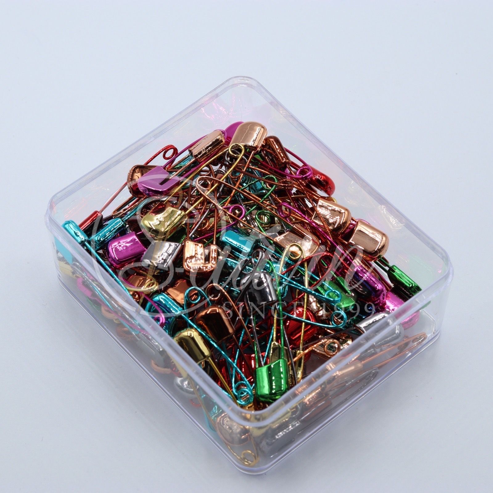 Ace siguranta metalice mari 5,5cm – 100 buc cutia, culori mixte