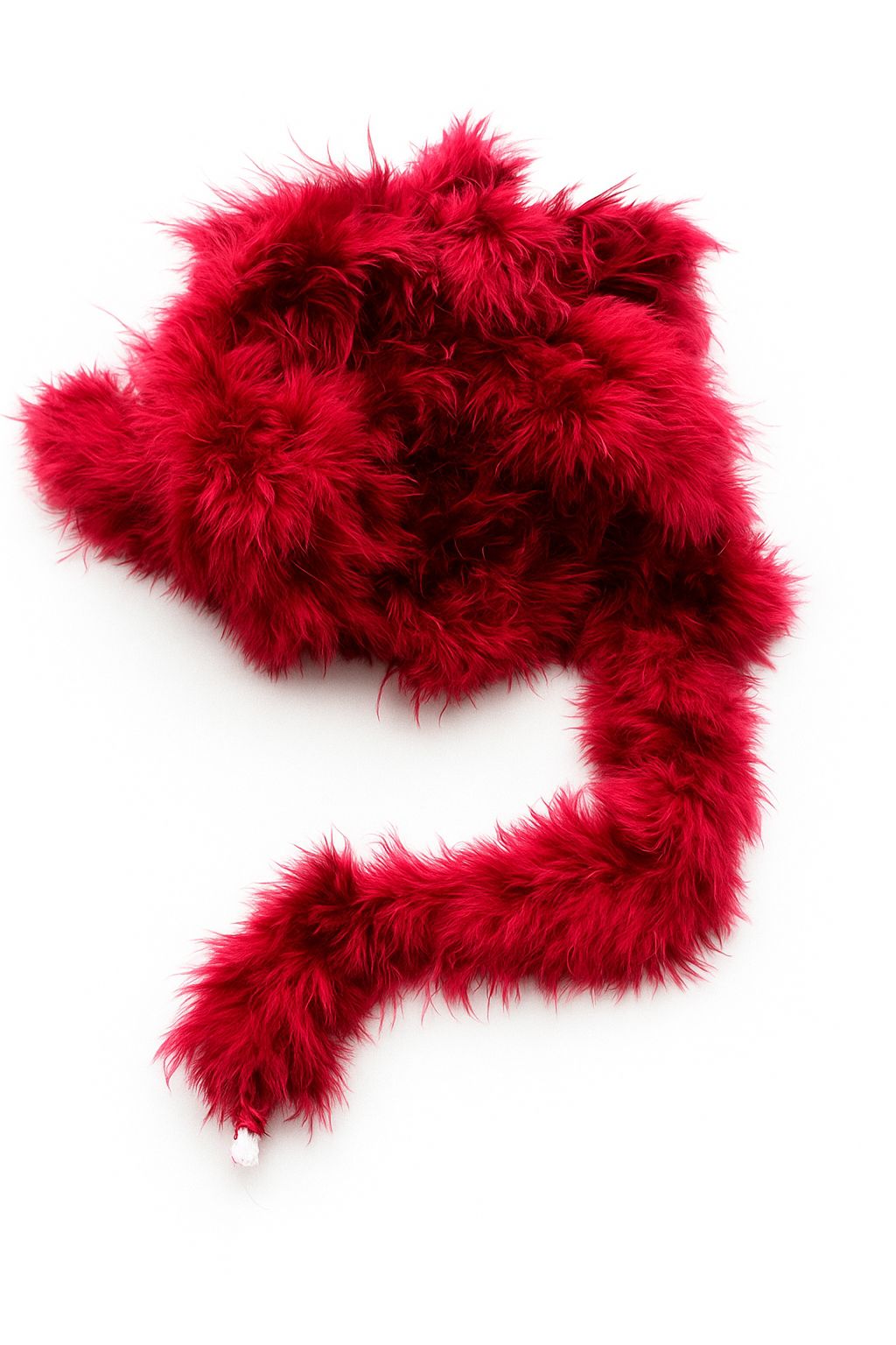 Sal puf coada de pisica-50gr,10metri fluffy,blana naturala,pentru costume si cosplay