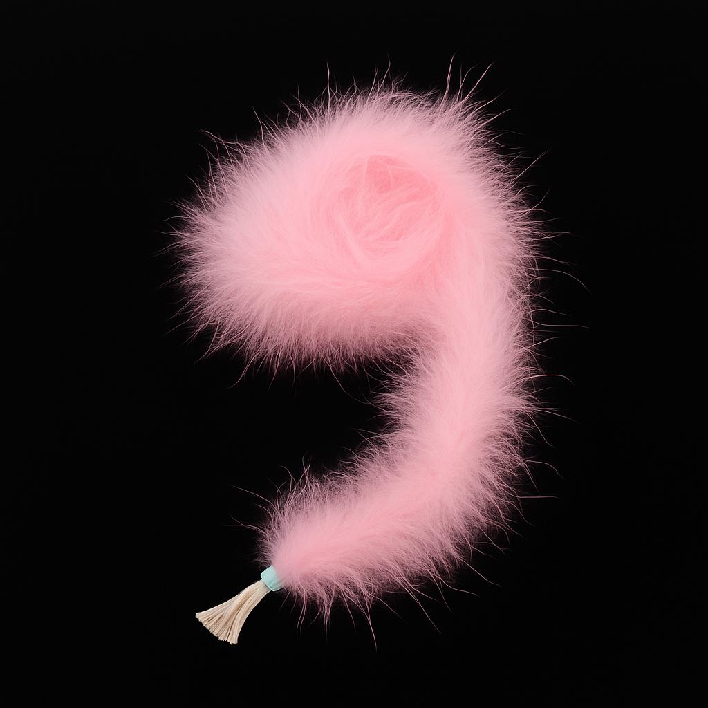 Sal puf de pisica -13gr,2metri -fluffy,blana naturala,pentru costume si cosplay