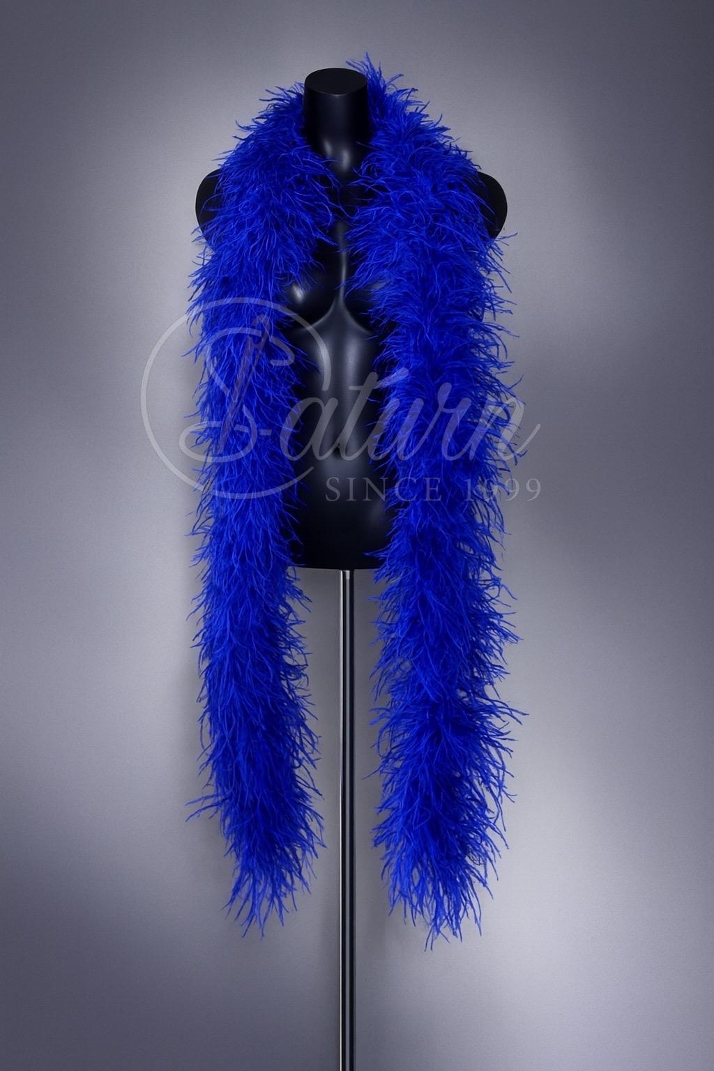 Sal din pene de strut natural – 7 straturi, extra pufos, lungime 2m | Accesoriu glam de lux