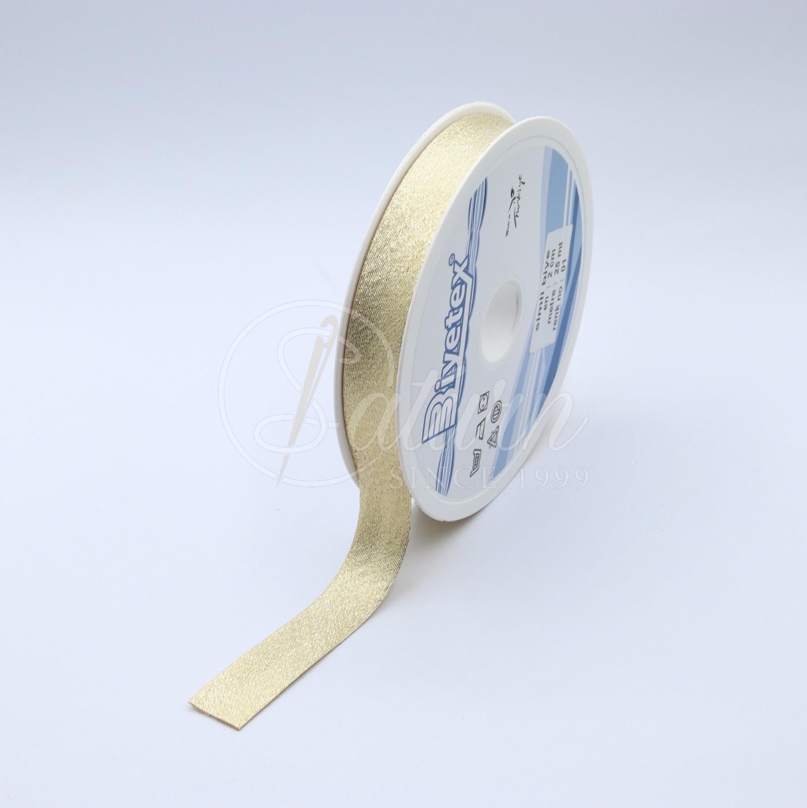 Banda bie decorativa/metalizata Aurie/Argintie – 2 cm, 25 m