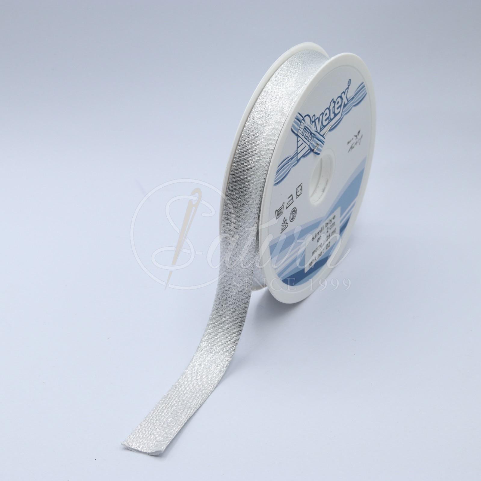 Banda bie decorativa/metalizata Aurie/Argintie – 2 cm, 25 m