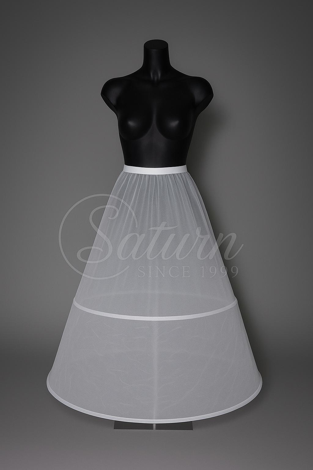 Crinolina rochie 110x290/110x220 cm, 1–9 cercuri – jupon cu cerc pentru rochii de mireasa și gala