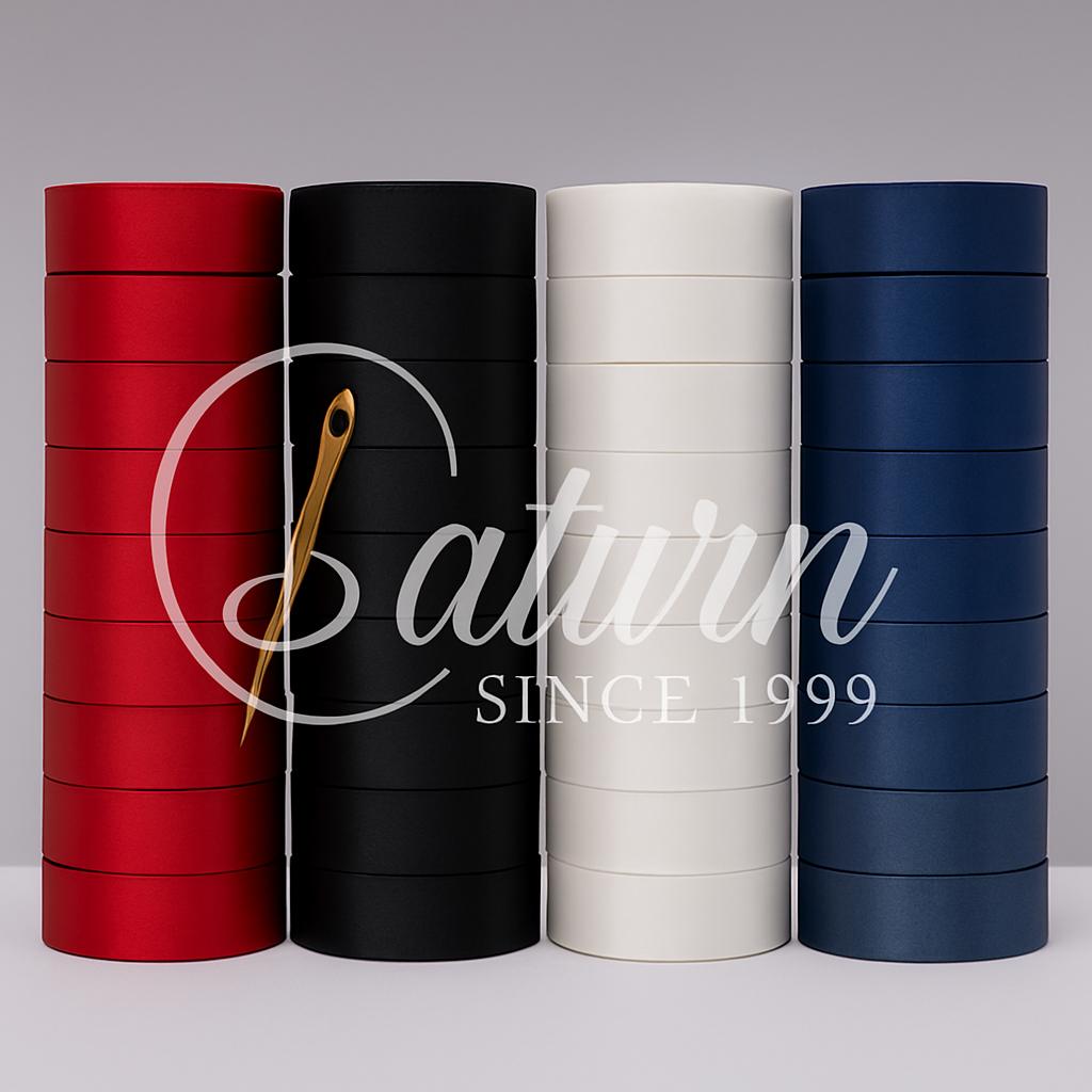 Banda satin 15 mm – 25 yards( aprox.22,8 metri ),diferite culori , pentru decor și croitorie