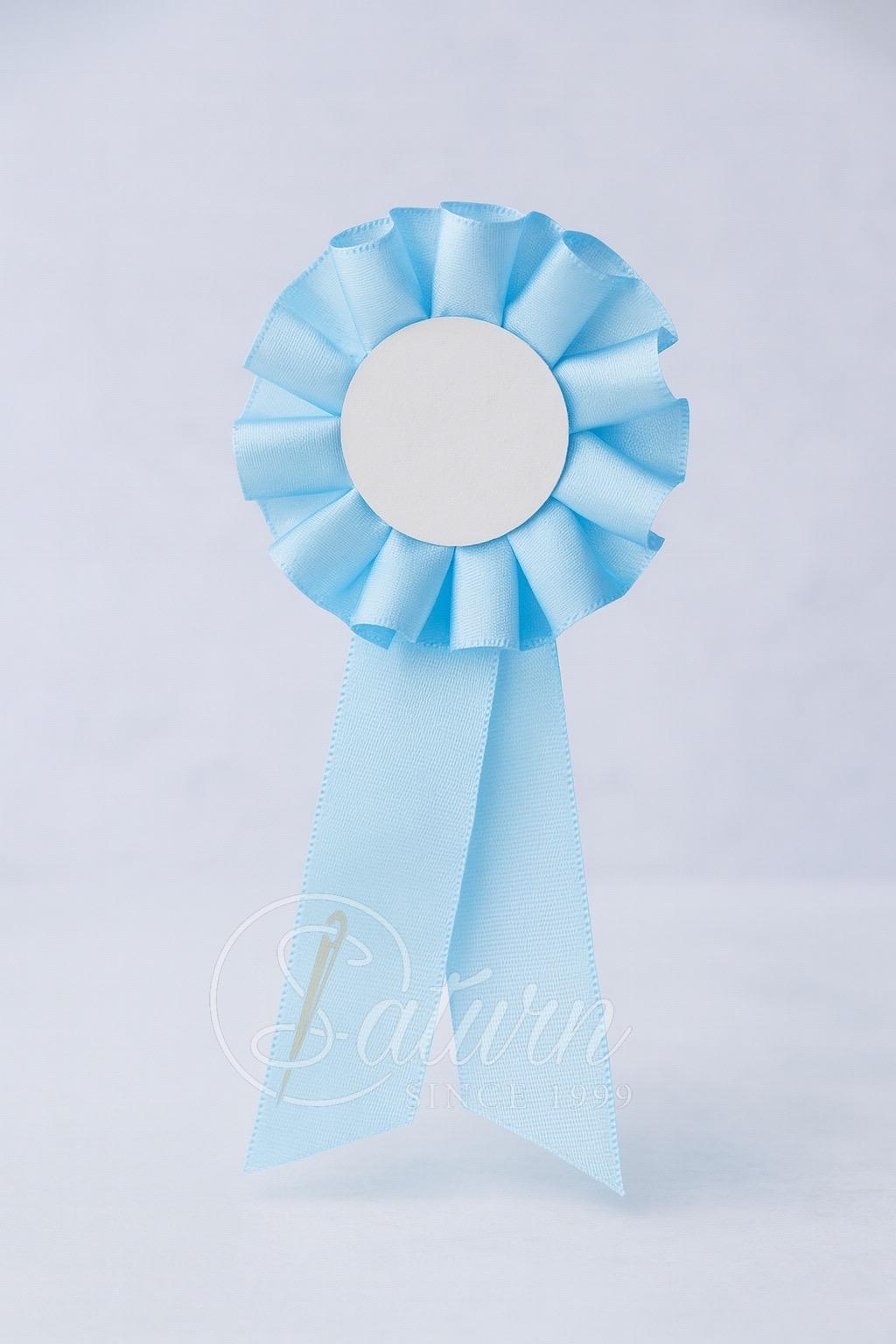 Cocarde din saten cu agrafa, 7.5× 14 cm, set 100 bucati – rozeta pentru evenimente