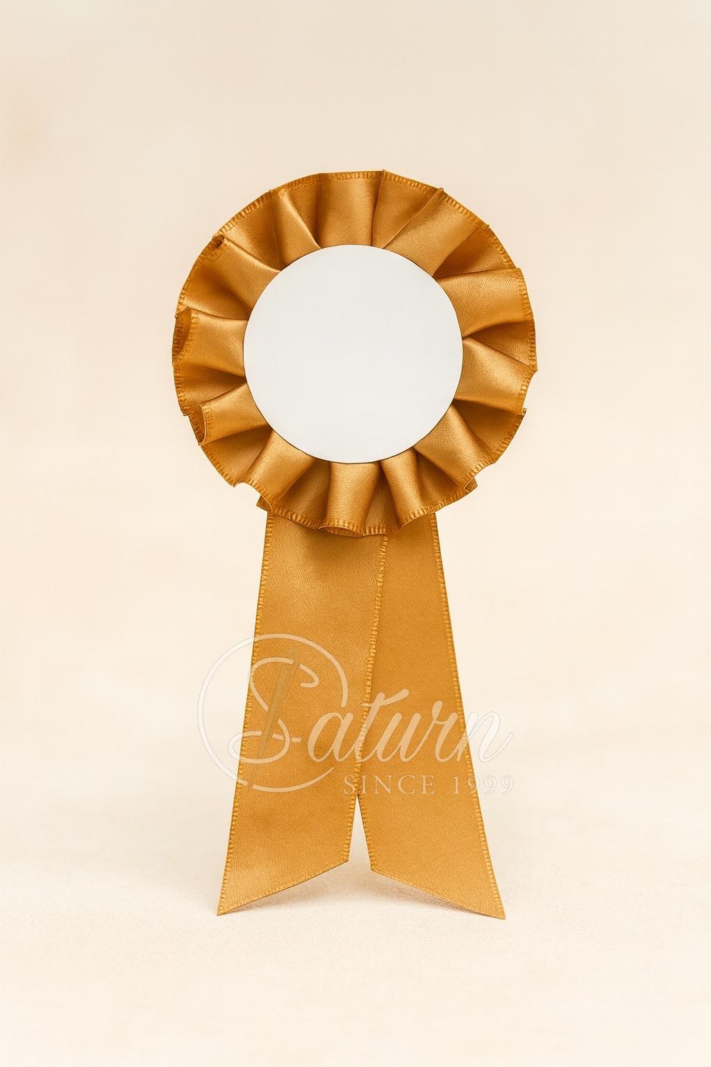 Cocarde din saten cu agrafa, 7.5× 14 cm, set 100 bucati – rozeta pentru evenimente