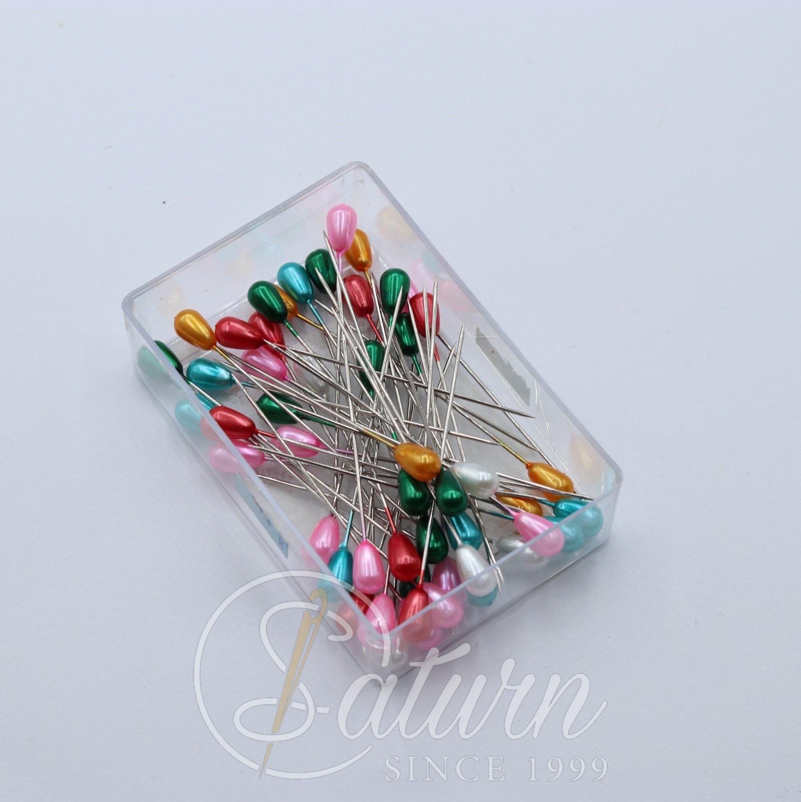 Bolduri cu Cap Perla Colorate Languiren – 50 Bucati/cutia