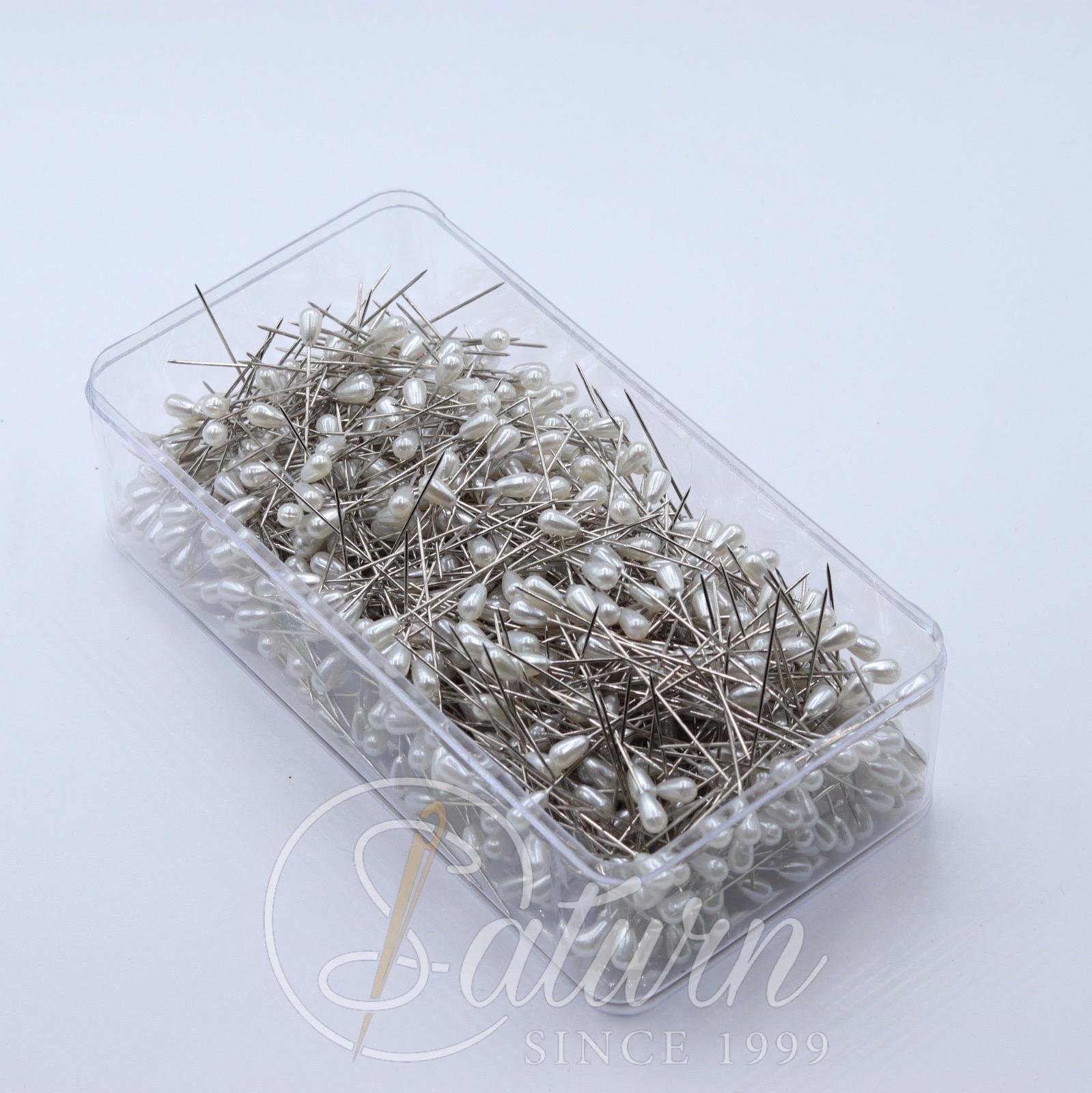 Bolduri cu Cap Perla Alb – 350 g Cutie | Ace 5 cm pentru Decor, Florării, Croitorie