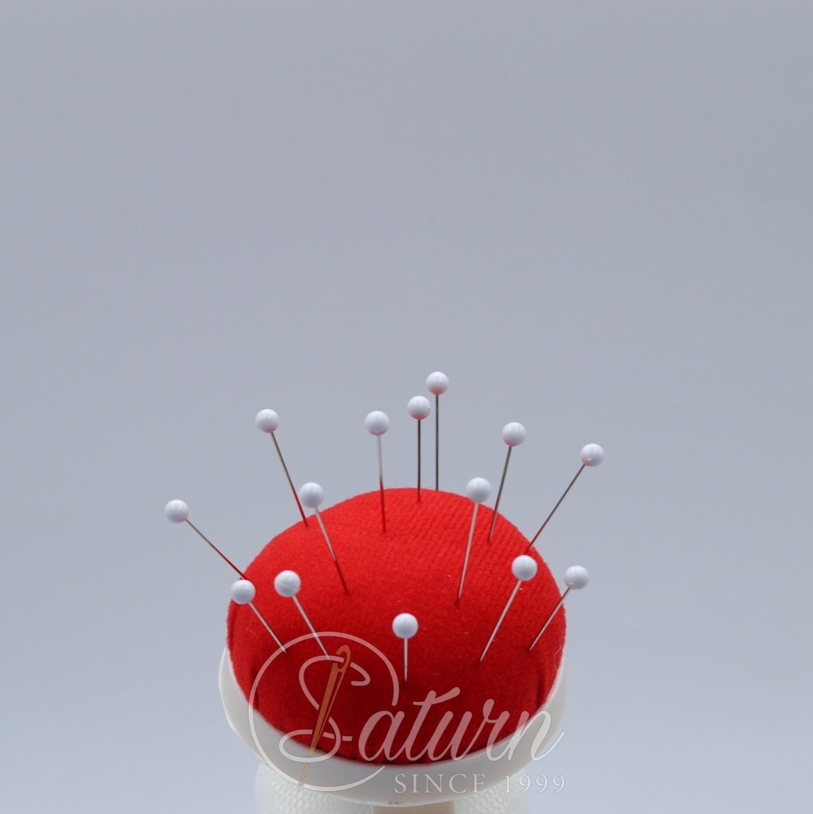 Bolduri cu cap perla alb, 3,5 cm – Set 350 g în cutie transparenta