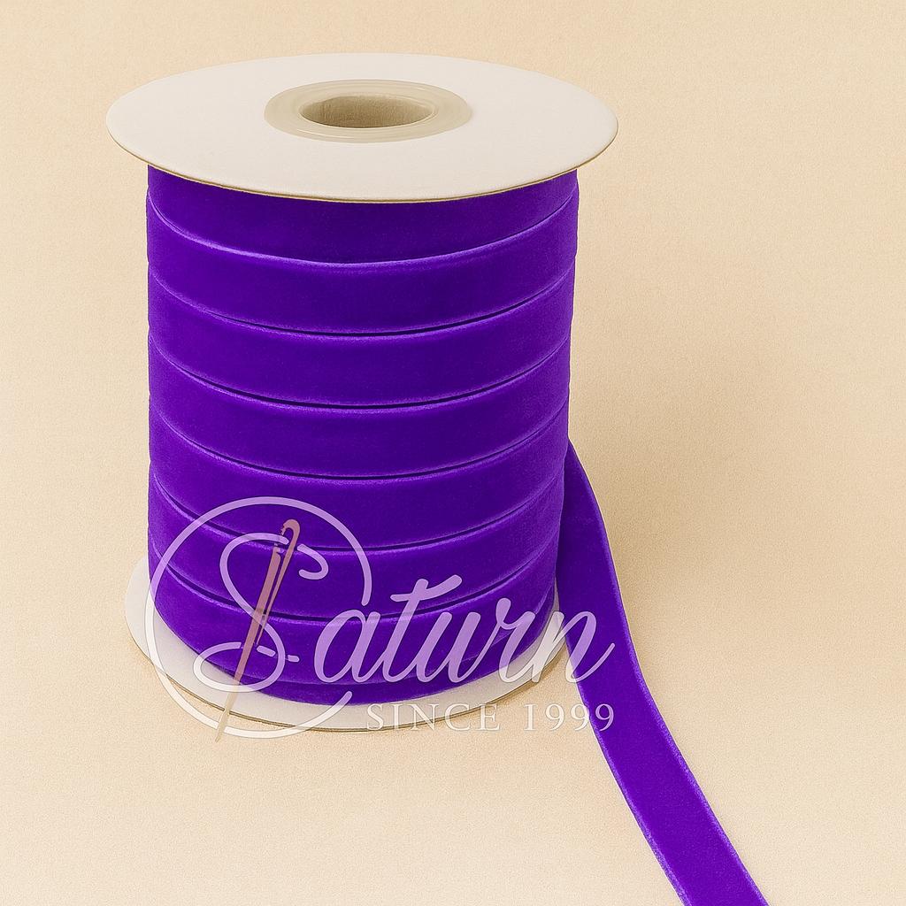 Banda De Catifea Premium –1cm, 20 Yards/Rola(18.3Metri)  – Diverse Culori