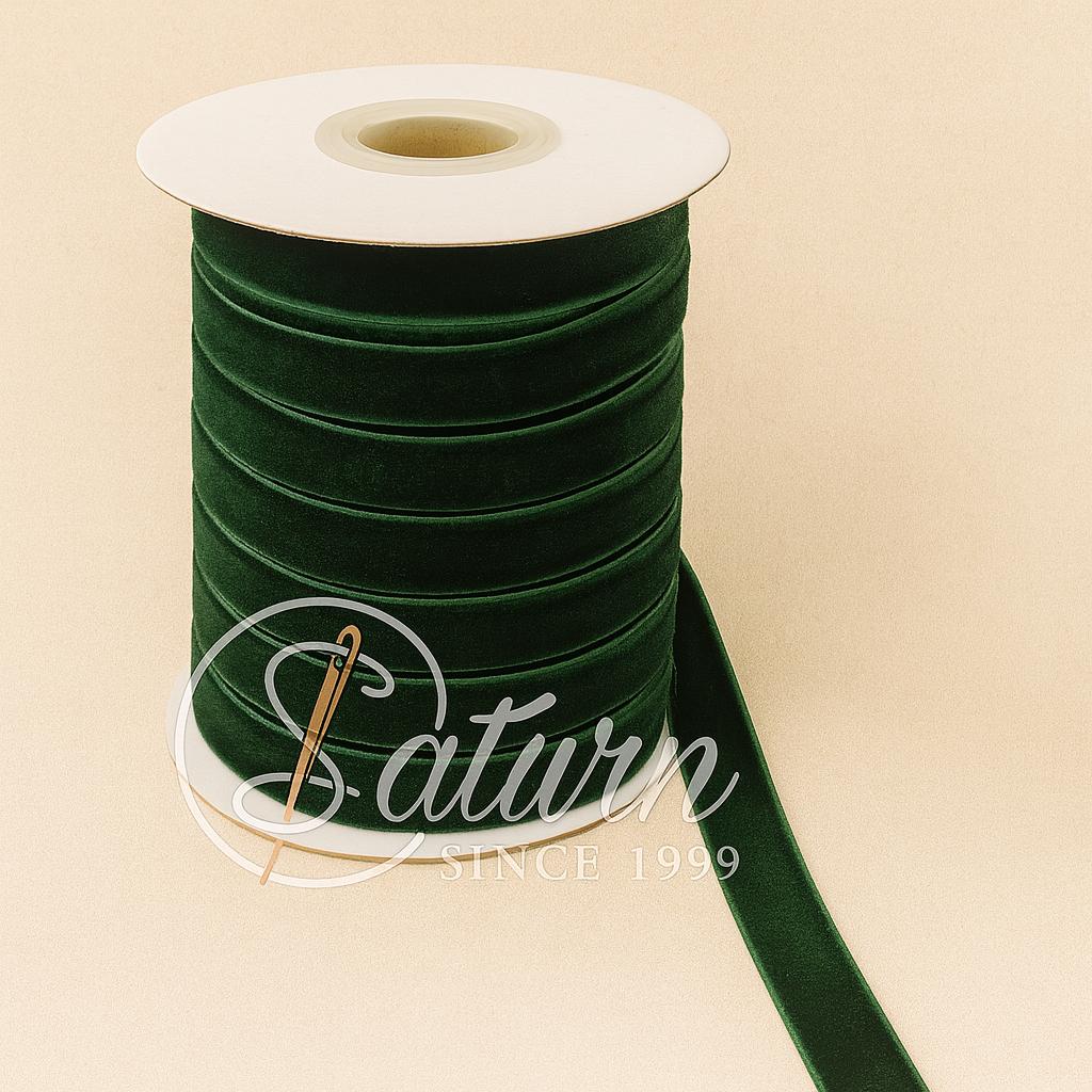 Banda De Catifea Premium –1cm, 20 Yards/Rola(18.3Metri)  – Diverse Culori