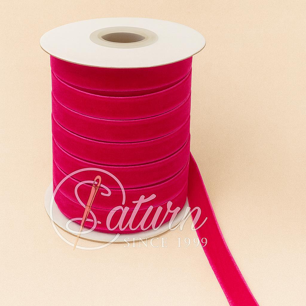 Banda De Catifea Premium –1cm, 20 Yards/Rola(18.3Metri)  – Diverse Culori