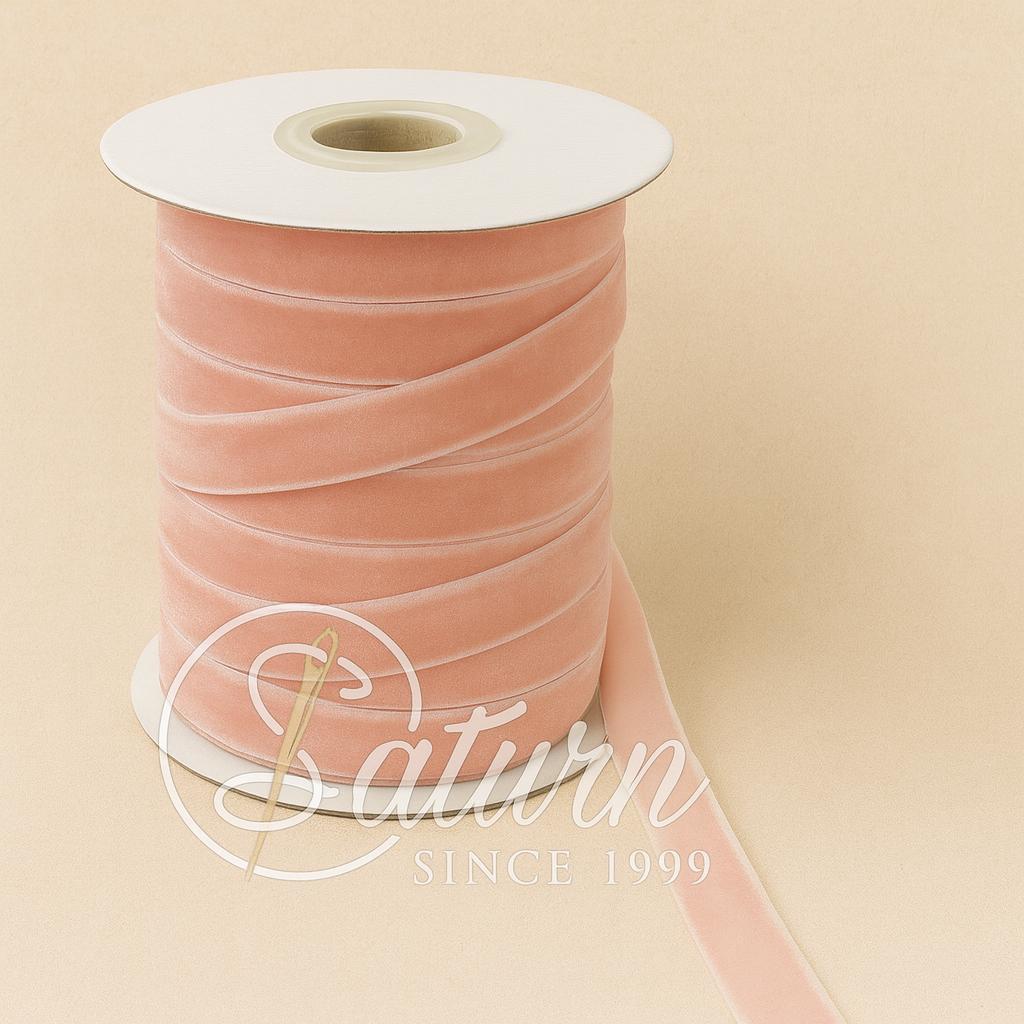 Banda De Catifea Premium –1cm, 20 Yards/Rola(18.3Metri)  – Diverse Culori