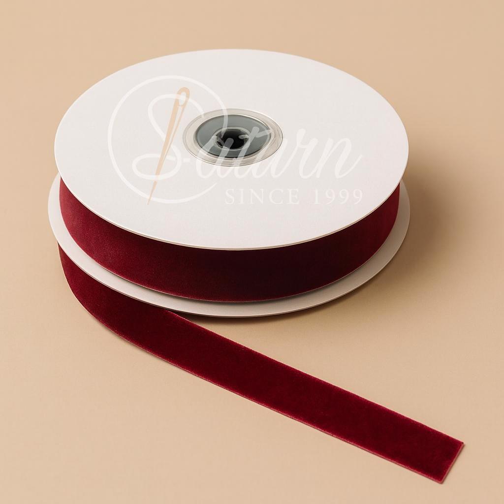 Banda De Catifea Premium –1,5cm, 20 Yards/Rola (18.3Metri) – Diverse Culori