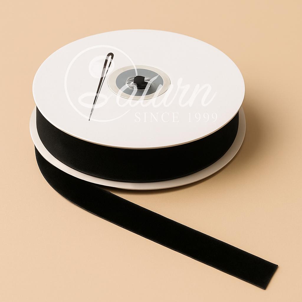 Banda De Catifea Premium –1,5cm, 20 Yards/Rola (18.3Metri) – Diverse Culori