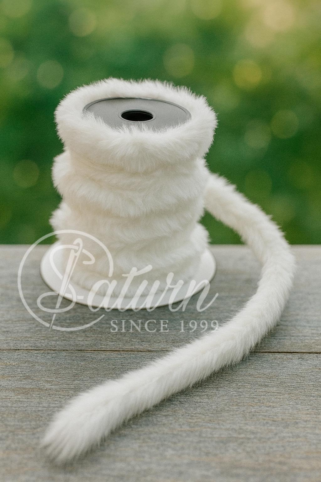 Banda din blanita artificiala,ingusta 3.5cm – Pufoasa, Decorativa la Metru