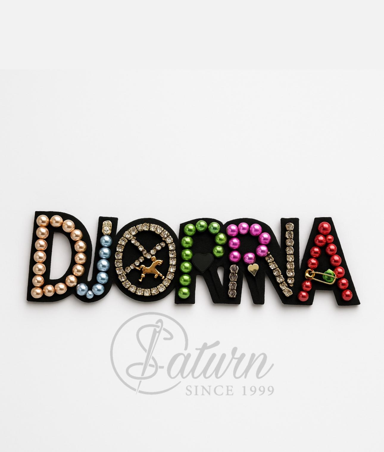 Aplicatii de cusut DJORNA – patch decorativ cu margele si cristale