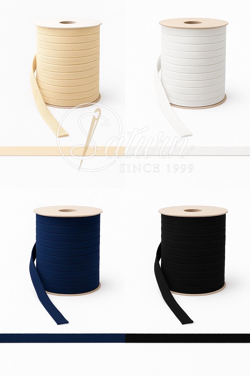 Snur plat rezistent din bumbac – 12 mm (100 Metri/Rola)