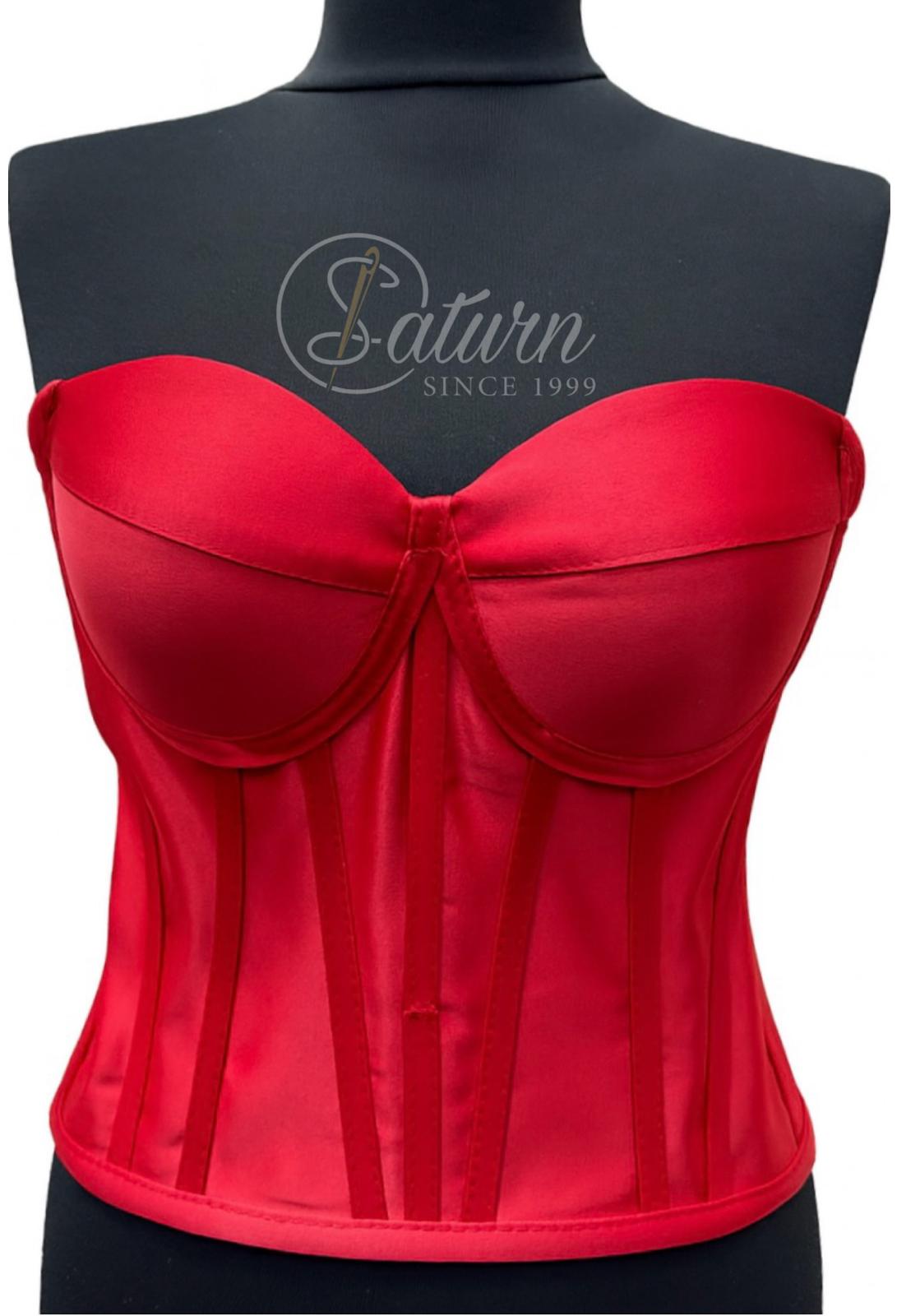 Corset Modelator Cu Cupe, Material Tafta M8