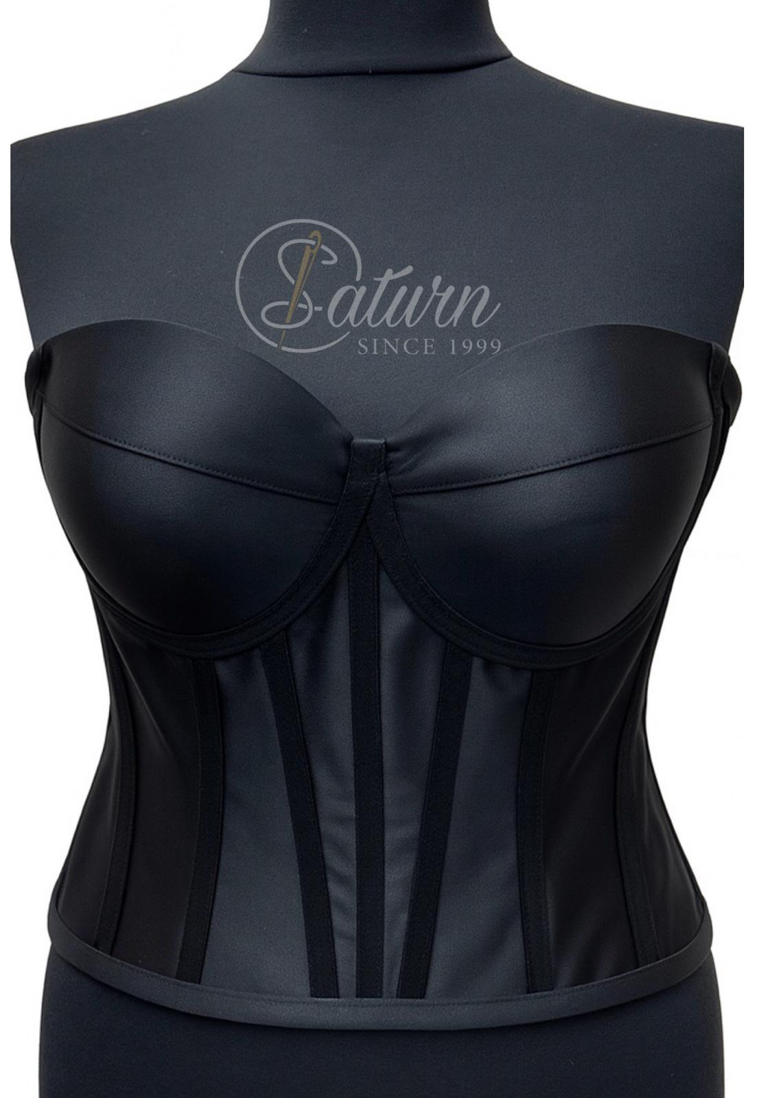 Corset Modelator Cu Cupe, Material Tafta M8